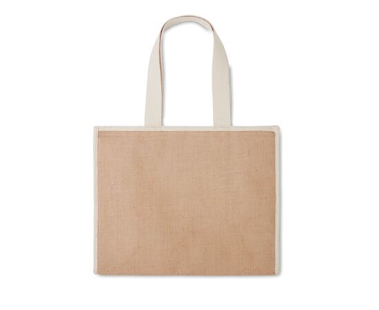 Jute and canvas cooler bag Beige -  MO6160-13