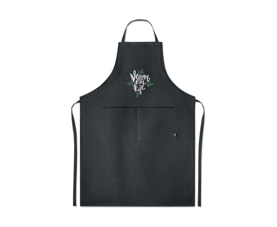 Hemp adjustable apron 200 gr/m² Black -  MO6164-03