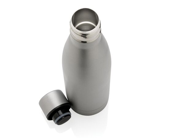 RCS Recycled stainless steel solid vacuum bottle Grey - XD Collection P433.272