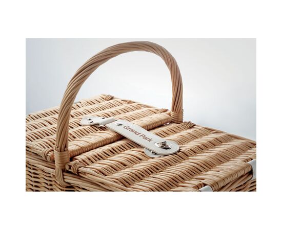 4-persoons rotan picknickmand Hout -  MO6194-40