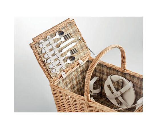 4-persoons rotan picknickmand Hout -  MO6194-40