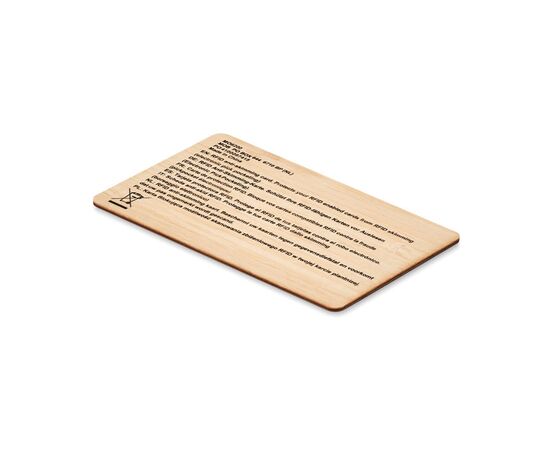 RFID Karte aus Bambus Holz -  MO6200-40