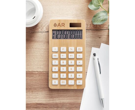 Calculatrice 12 chiffres Bois -  MO6216-40