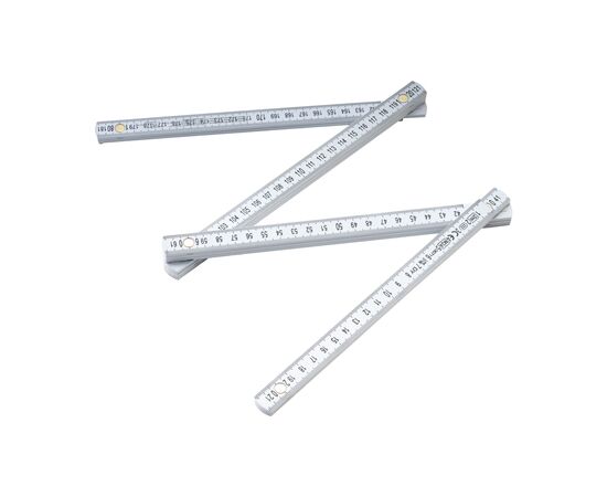 Metric folding ruler White -  360110