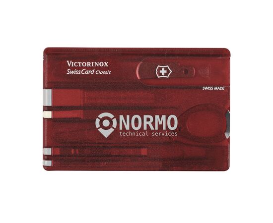 Victorinox Swisscard Classic Rouge transparent - Victorinox 753460