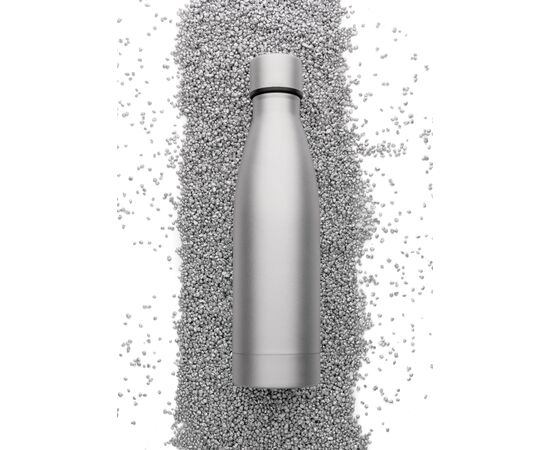 RCS Recycled stainless steel solid vacuum bottle Grey - XD Collection P433.272