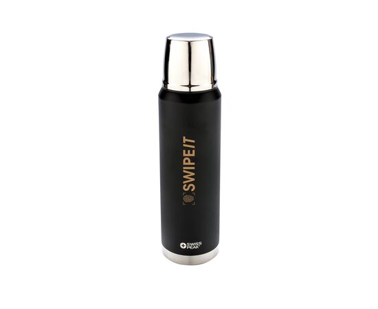 Bouteille isotherme 1L Swiss Peak Elite Noir - Swiss Peak P433.361