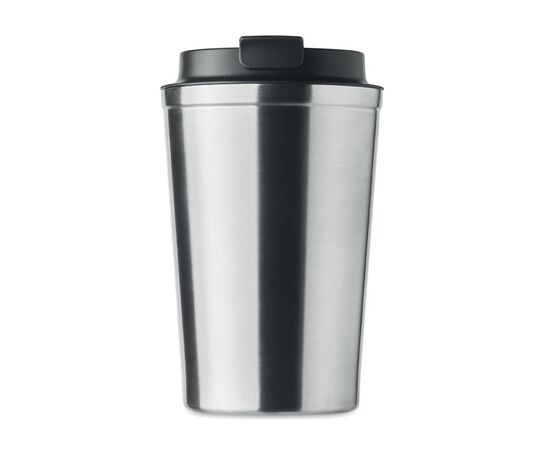 Doppelwandiger Becher 350ml Matt silber -  MO6276-16