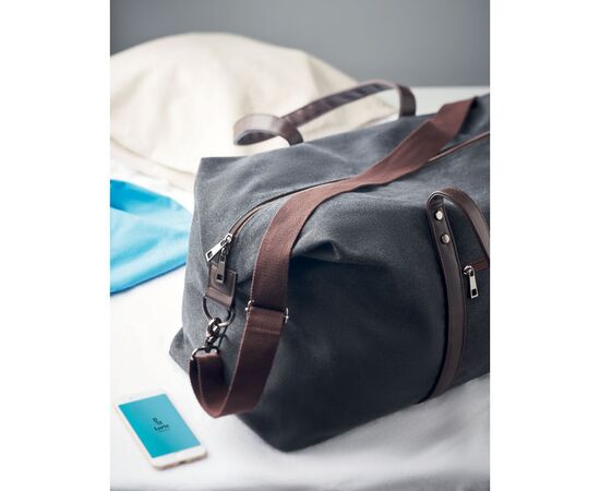 Canvas weekendtas 450 gr/m² Zwart -  MO6279-03