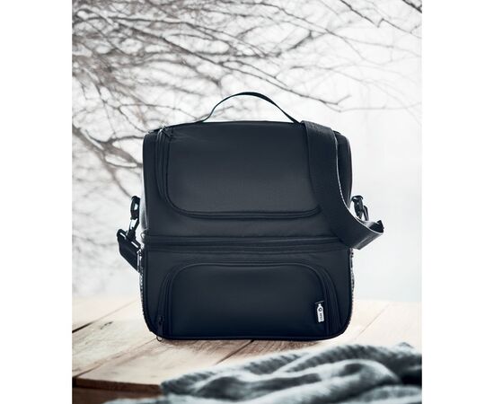 Sac isotherme en 600D RPET Noir -  MO6287-03