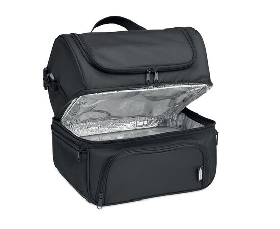 Sac isotherme en 600D RPET Noir -  MO6287-03
