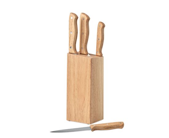 Set de 5 couteaux dans socle Bois -  MO6308-40