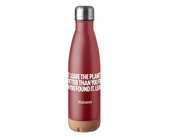 Doppelwandige Isolierflasche Burgund -  MO6313-02