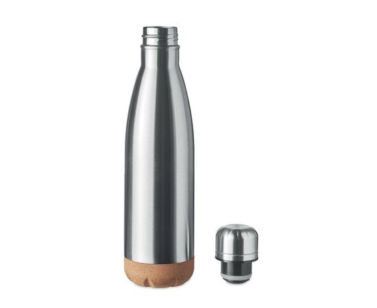 Dubbelwandige fles 500 ml Mat zilver -  MO6313-16