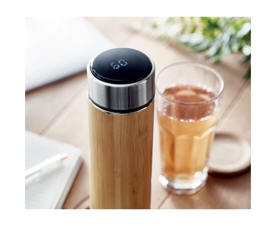 Double wall flask 480 ml Wood -  MO6327-40