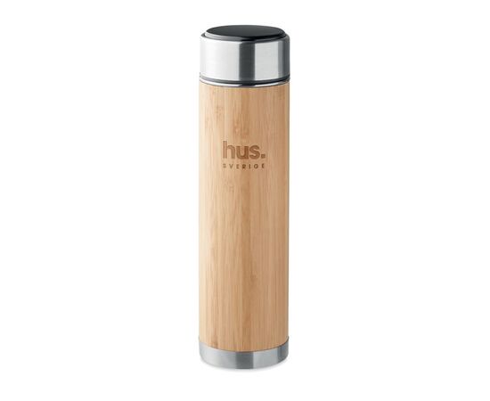 Double wall flask 480 ml Wood -  MO6327-40