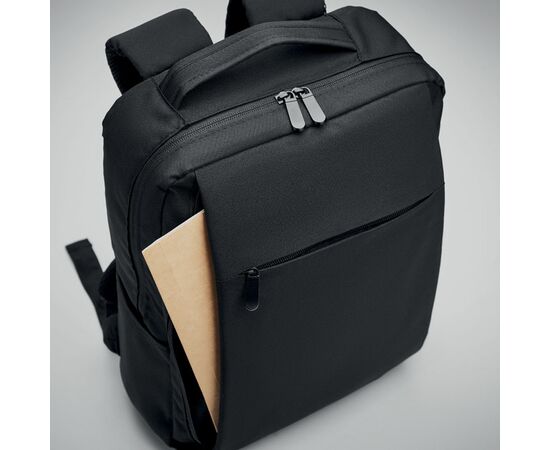 Laptop backpack in 300D RPET Black -  MO6328-03