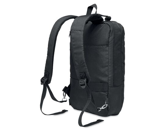 Laptop backpack in 300D RPET Black -  MO6329-03 Laptop backpack in 300D RPET Black -  MO6329-03