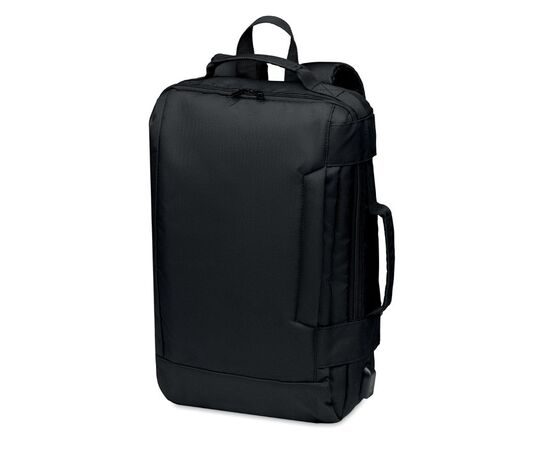 Laptop backpack in 300D RPET Black -  MO6329-03 Laptop backpack in 300D RPET Black -  MO6329-03