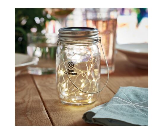 Mason jar solar buitenlamp Transparant -  MO6341-22