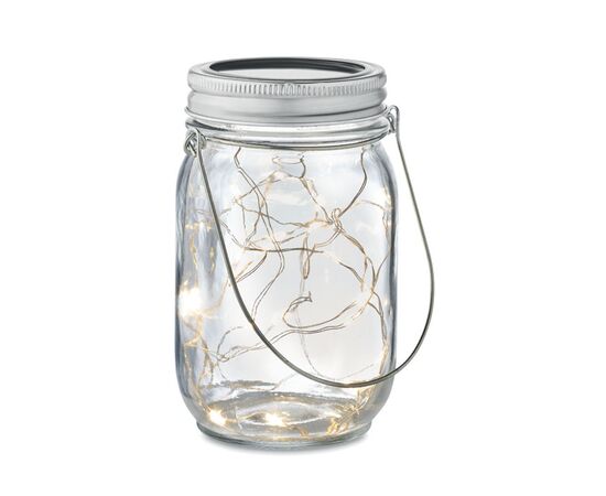 Mason jar solar buitenlamp Transparant -  MO6341-22