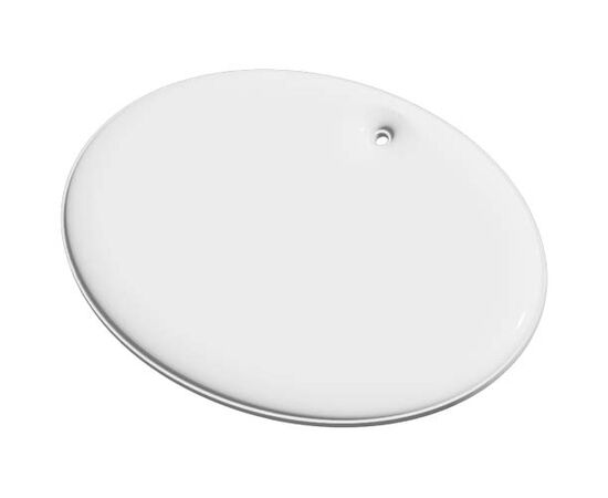 RFX&#8482; H-16 ronde lichte reflecterende PVC hanger, groot Wit - RFX™ 1PR13001