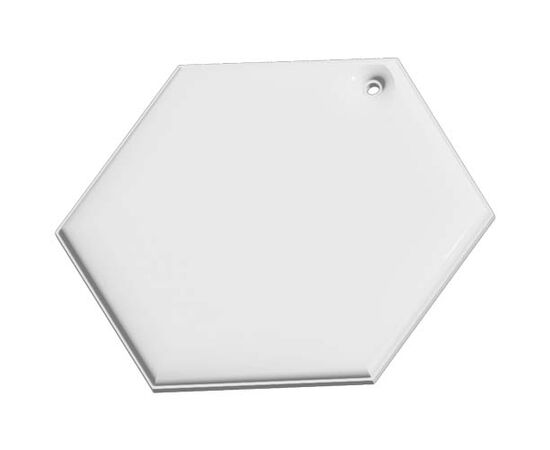 RFX&#8482; H-12 hexagon lightweight reflective PVC hanger White - RFX™ 1PR13601