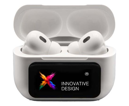 SCX.design E26 ANC-Ohrhörer mit interaktivem Touchscreen-Ladegehäuse Weiß - SCX.design 1PX19701