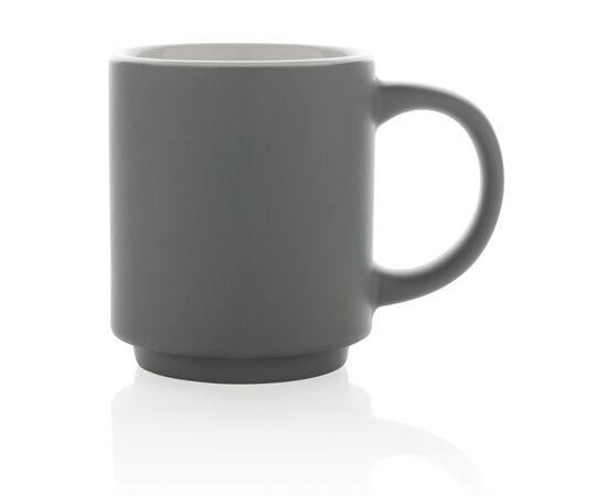 Keramische stapelbare mok 180 ml Grijs - XD Collection P434.072