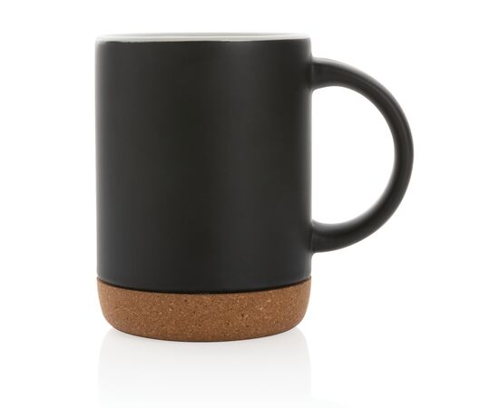 Mug 280ml en céramique avec base en liège Noir - XD Collection P434.081