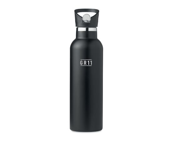 Dubbelwandige drinkfles 700ml Zwart -  MO6366-03