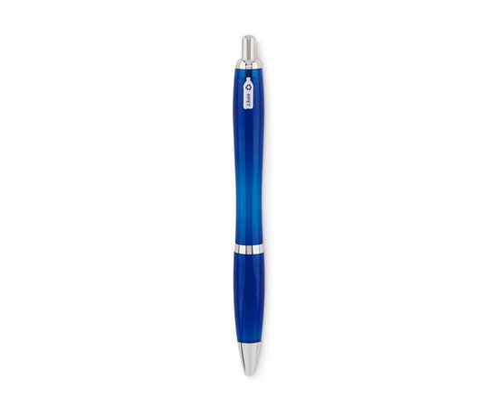 Stylo à bille en RPET Bleu transparent -  MO6409-23