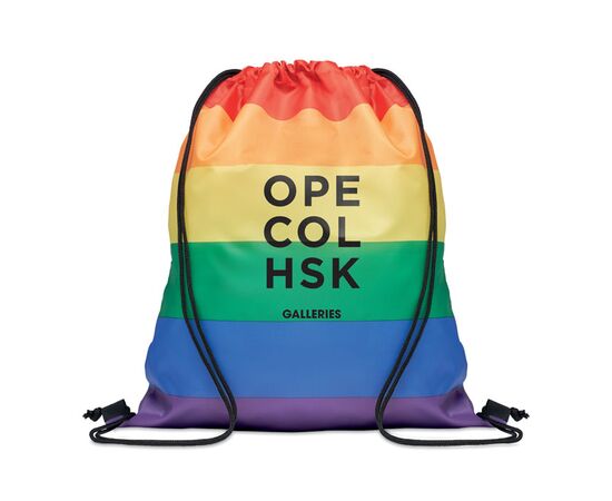 Rainbow RPET drawstring bag Multicolour -  MO6436-99