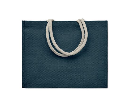 Sac shopping en jute           MO6443- Bleu -  MO6443-04