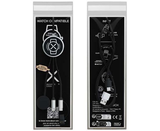 SCX.design C34 7 in 1 Ladekabel für Smartwatches  Schwarz - SCX.design 1PX21490