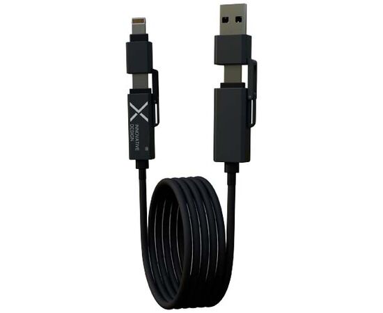 SCX.design C59 100 W magnetisches Silikon Ladekabel Schwarz - SCX.design 1PX21590