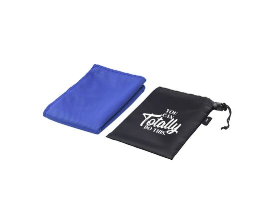 CoolDown GRS RPET sports cooling towel Blue -  286330