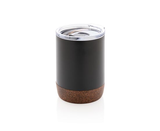 Petite tasse à café en liège et acier recyclé RCS Noir - XD Collection P435.051