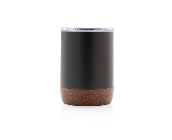 Petite tasse à café en liège et acier recyclé RCS Noir - XD Collection P435.051