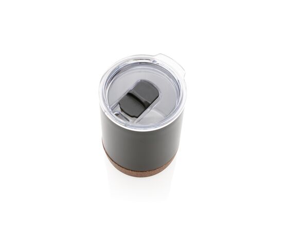 Petite tasse à café en liège et acier recyclé RCS Noir - XD Collection P435.051