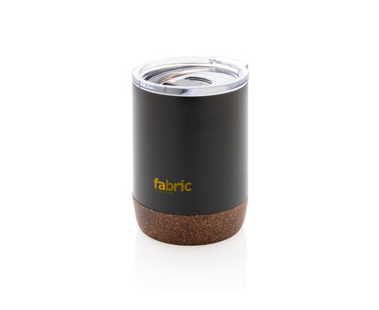 Petite tasse à café en liège et acier recyclé RCS Noir - XD Collection P435.051