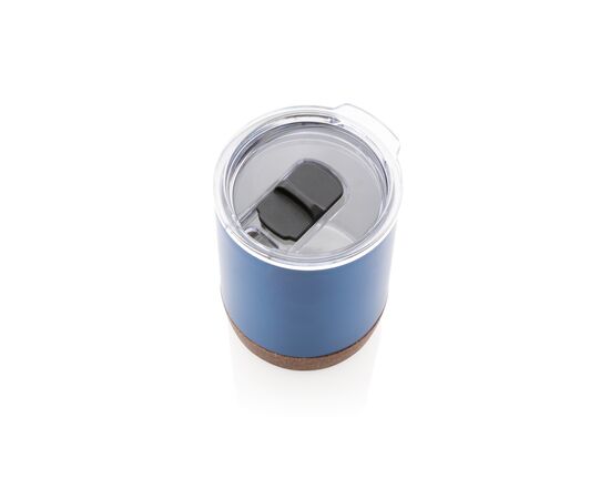 Petite tasse à café en liège et acier recyclé RCS Bleu - XD Collection P435.055