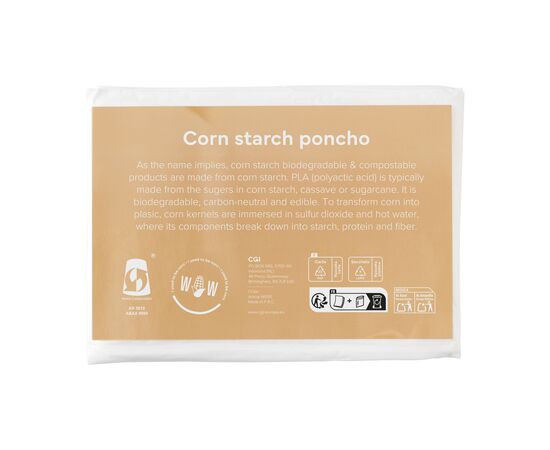 Corn Poncho raincoat Transparent -  W09504