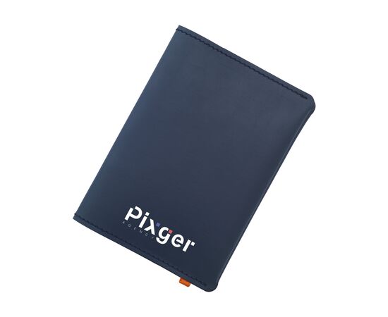 Recycled Leather Passport Holder Dark blue - Made Out Of W14032
