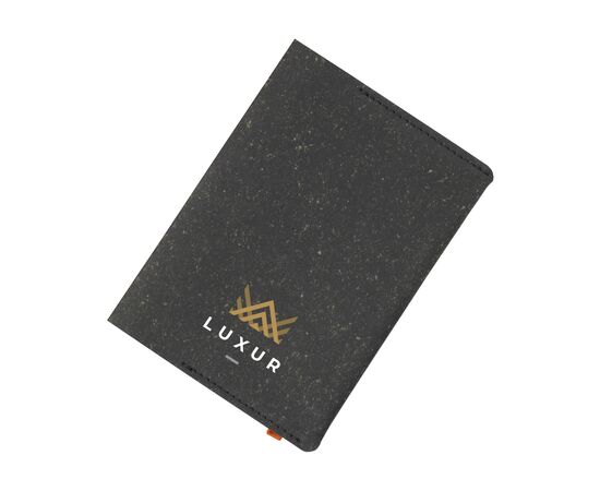 Recycled Leather Passport Holder Passhülle Schwarz - Made Out Of W14098