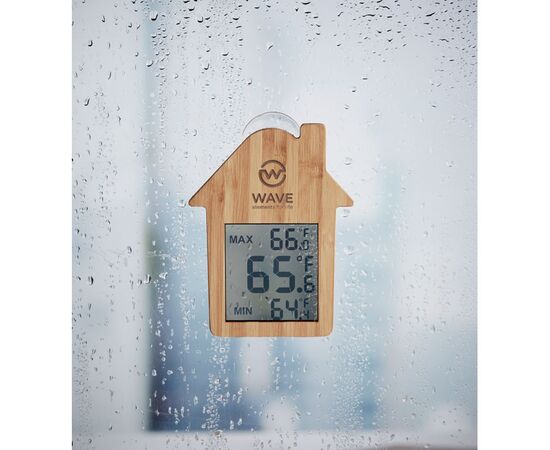 Bamboo weather station Wood -  MO6468-40