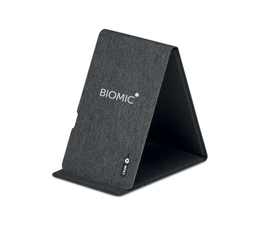RPET wireless charger 15W Dark grey -  MO6484-15