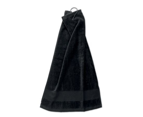 Serviette de golf en coton avec su Noir -  MO6525-03