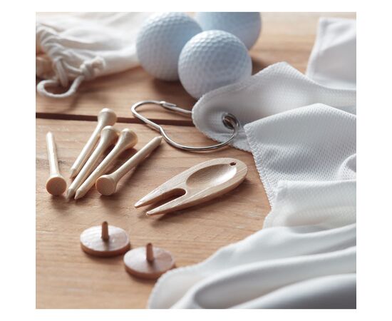 Golf accessories set in pouch Beige -  MO6527-13
