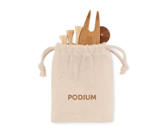 Golf accessories set in pouch Beige -  MO6527-13